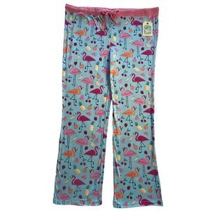 Nite Nite by Munki Munki 1X Flamingo Pattern Pajama Pants